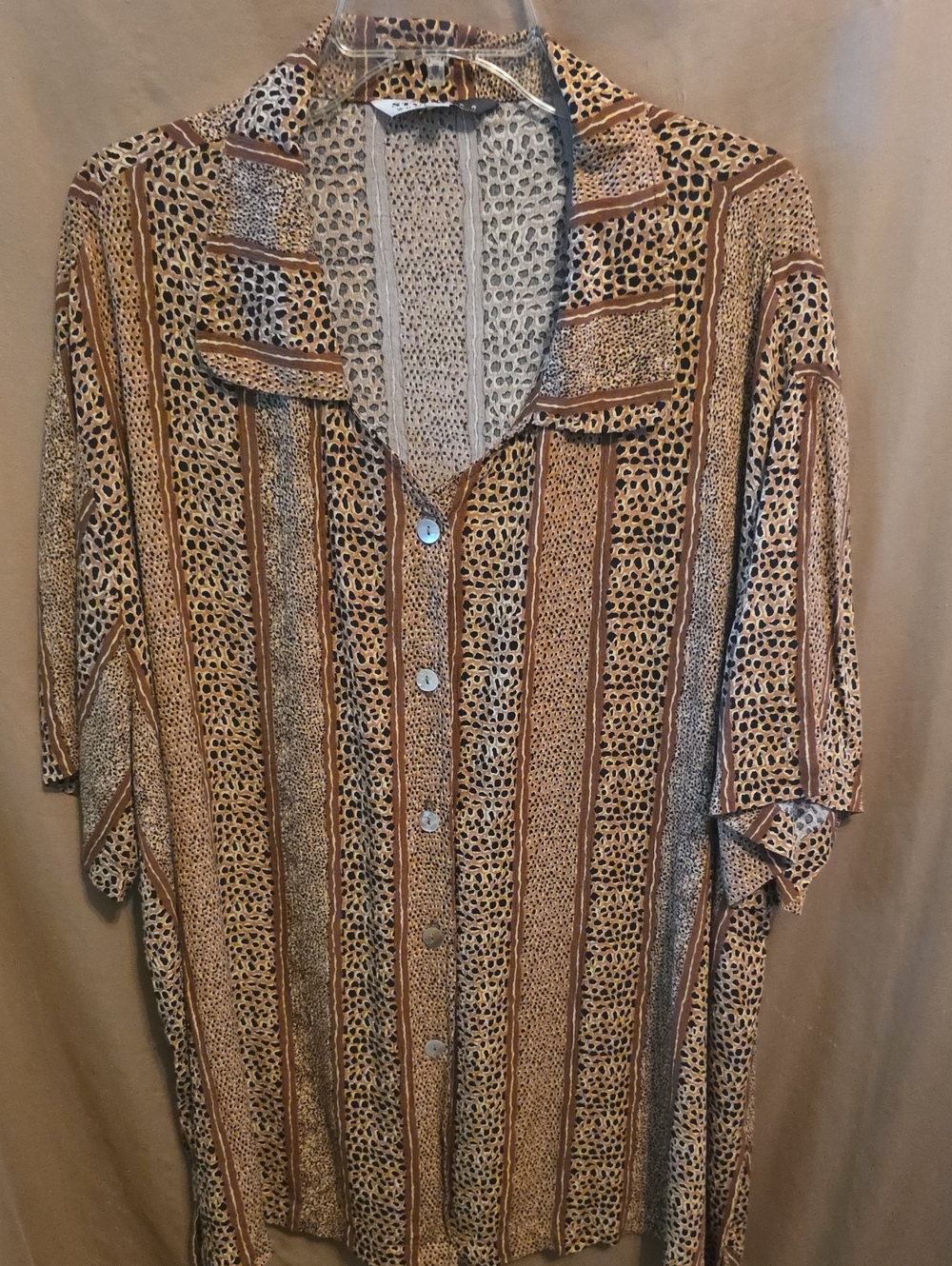 🏝️Womens' Safari Button Down 3X